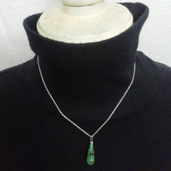 Collier Argent 925- et son Unakite