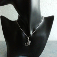 Collier Argent 925 et son Crocodile Creux