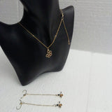 Ensemble Collier Boucles D'Oreilles Abeilles et sa Ruche