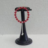 Bracelet Tout en Agate Rouge